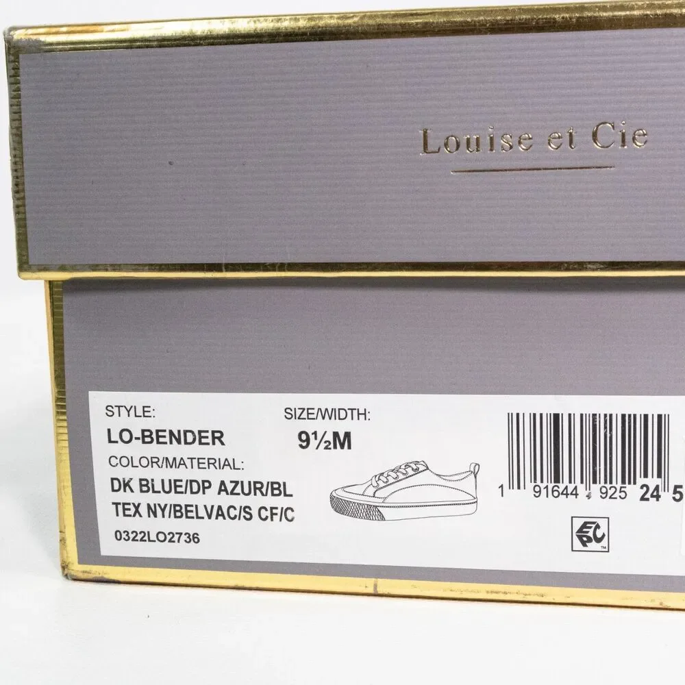LOUISE ET CIE Bender Low Top Sneaker Dark Blue Size 9.5 US